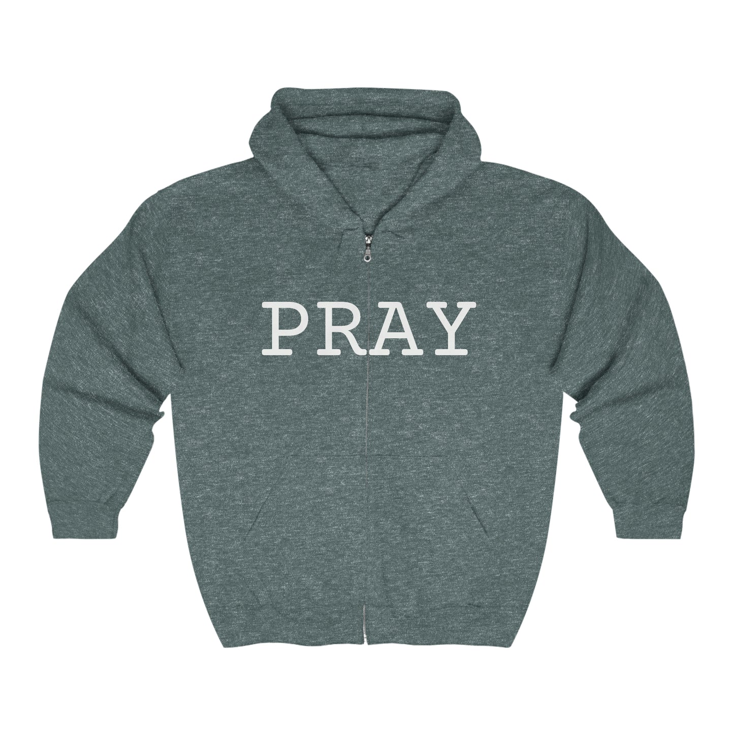 "PRAY" Full Zip Hooded Sweatshirt