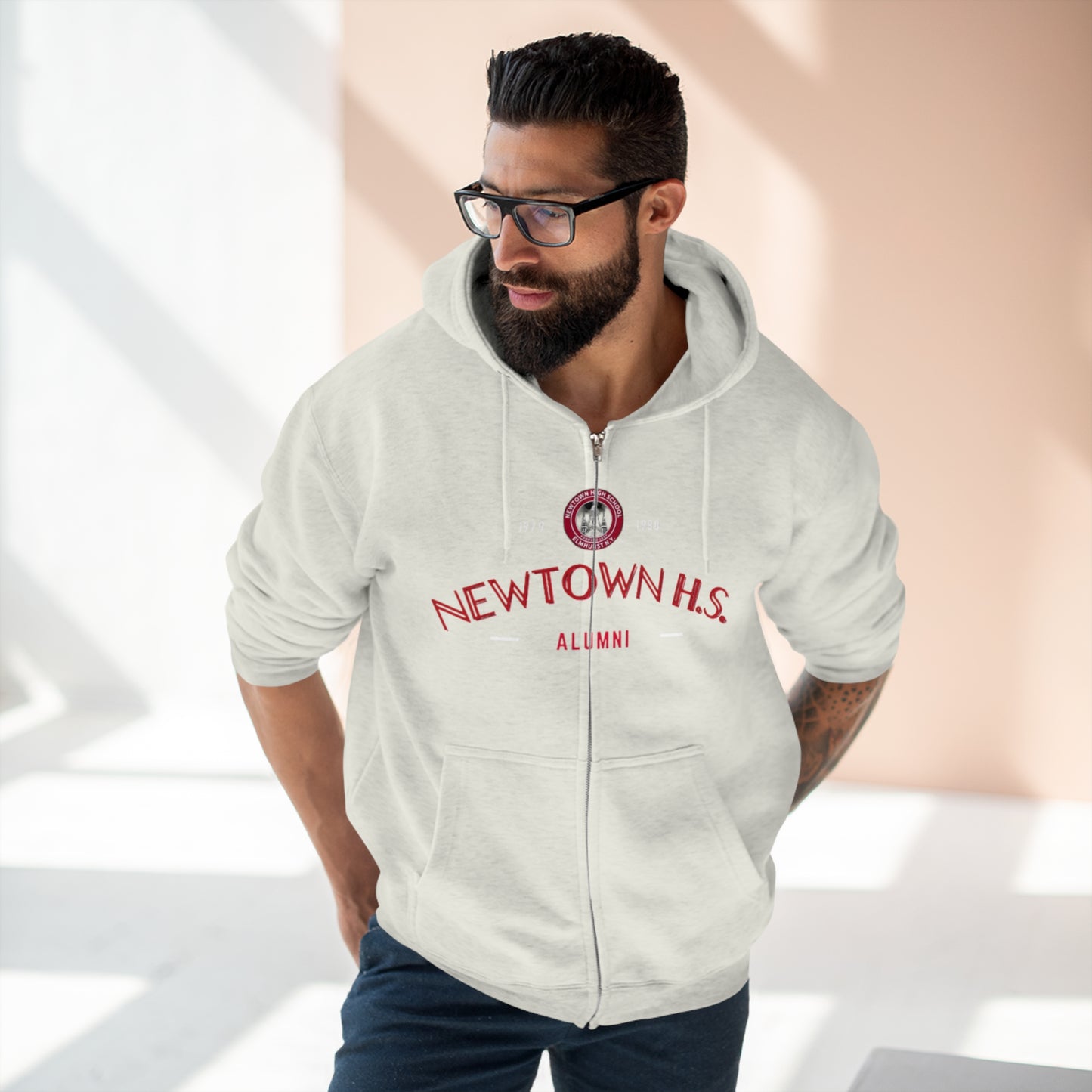 Newtown Unisex Zip Hoodie