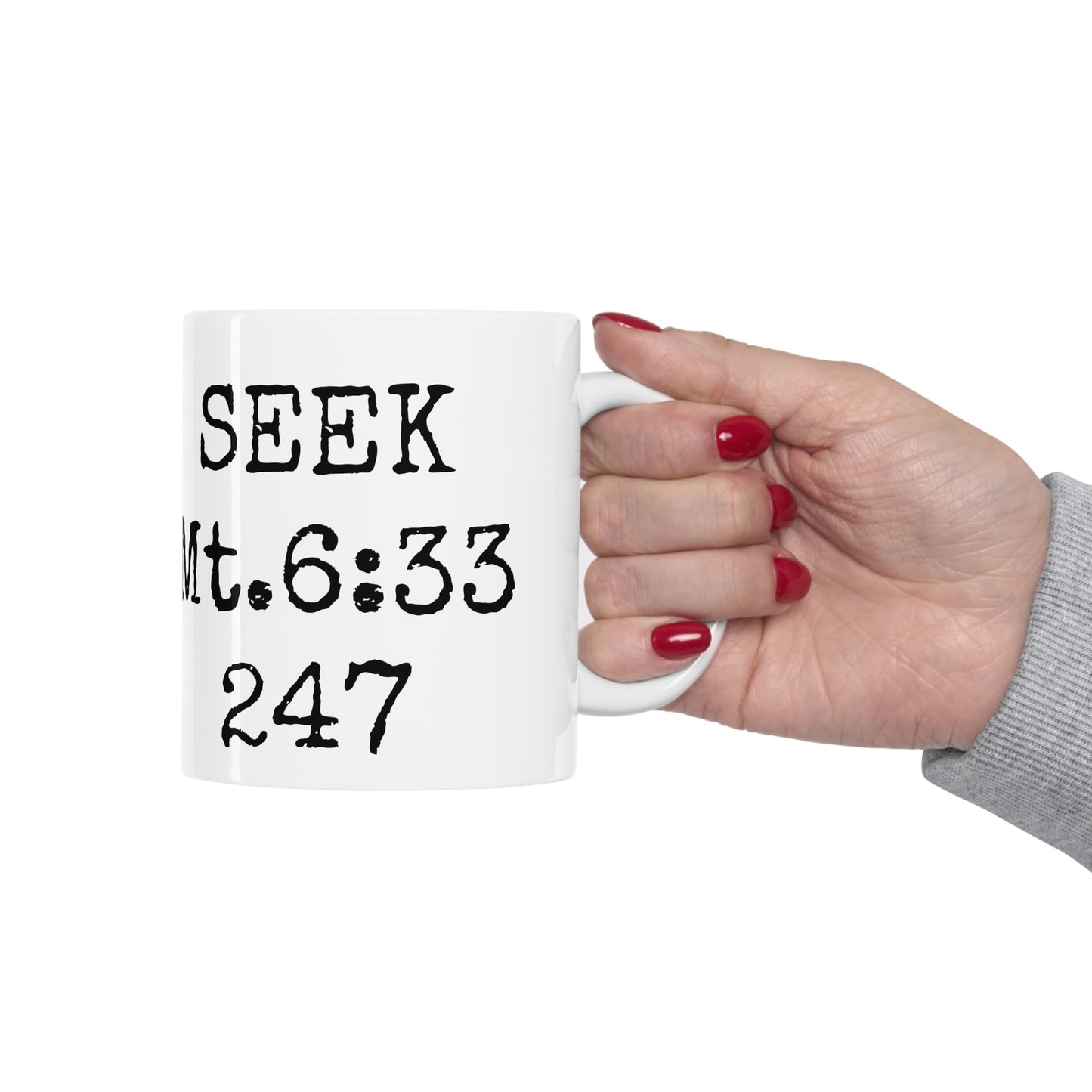 "SEEK" Ceramic Mug 11oz