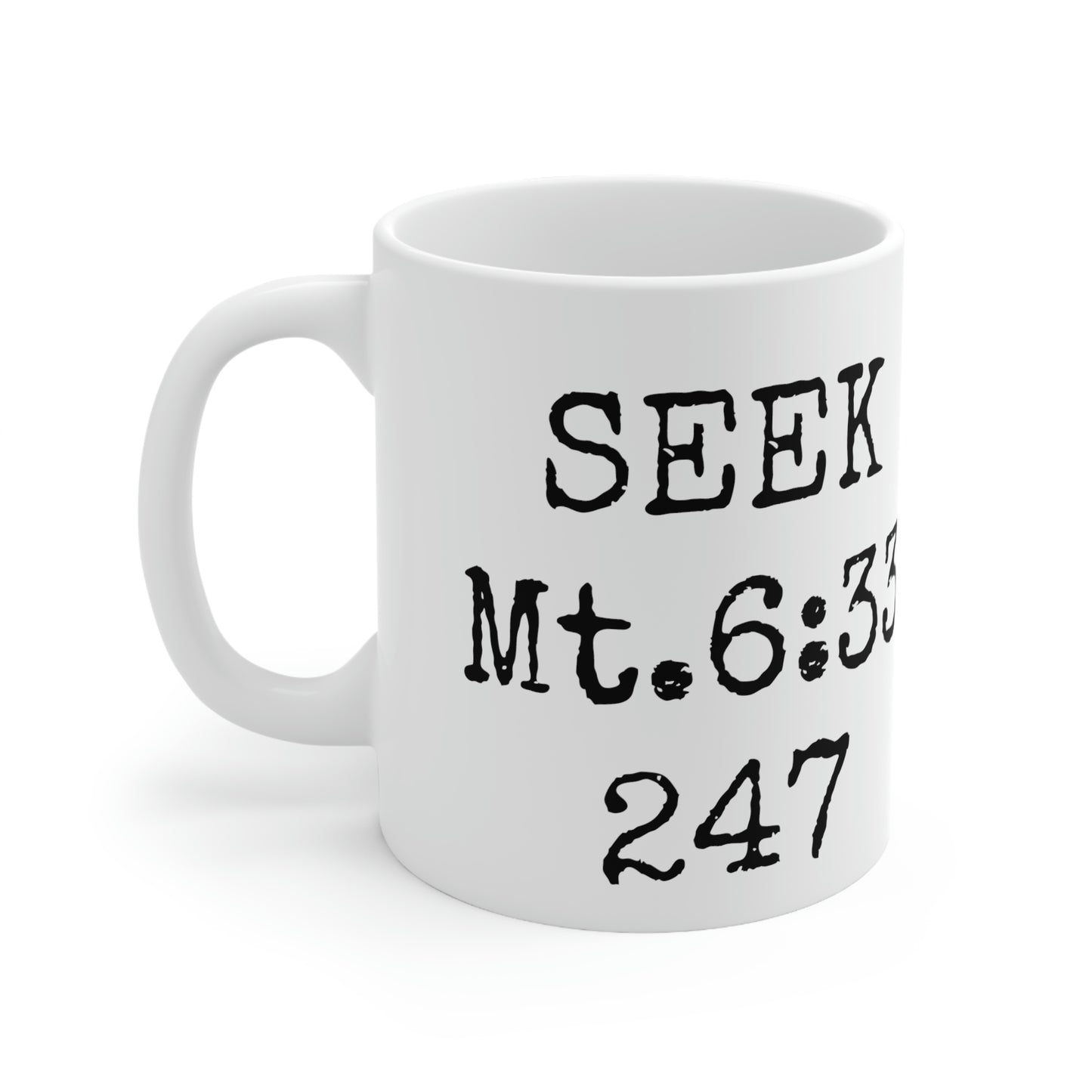 "SEEK" Ceramic Mug 11oz