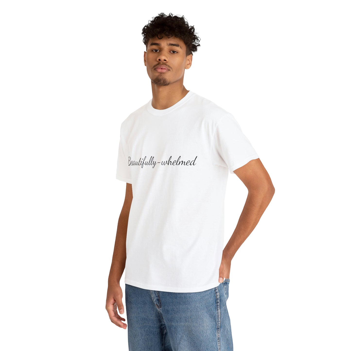 "Beautifully-whelmed" Unisex Heavy Cotton Tee