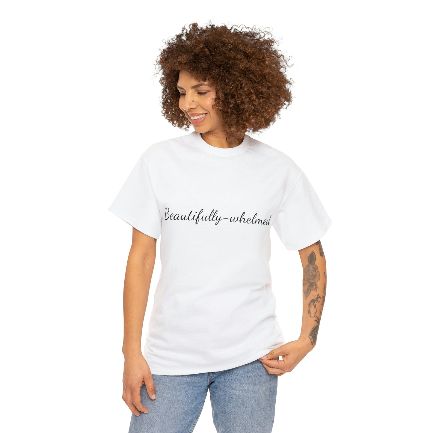 "Beautifully-whelmed" Unisex Heavy Cotton Tee