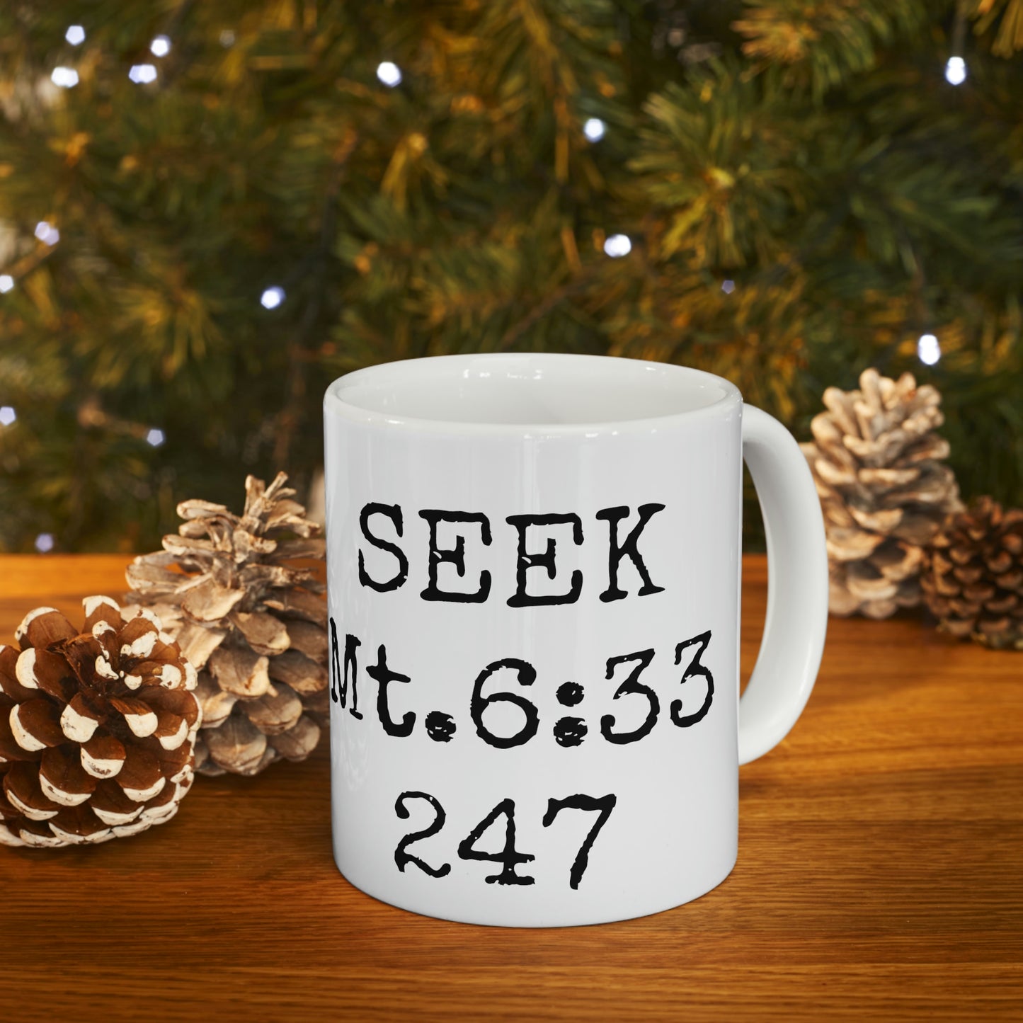 "SEEK" Ceramic Mug 11oz