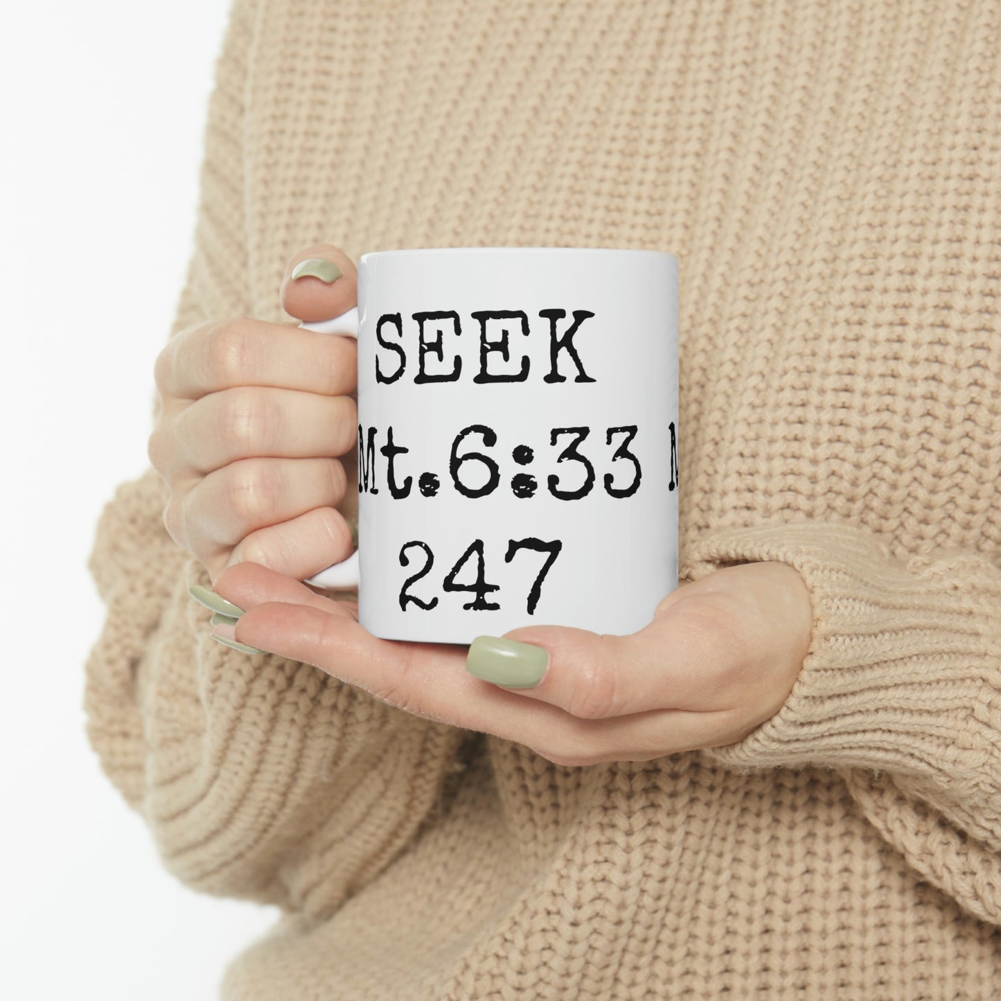 "SEEK" Ceramic Mug 11oz