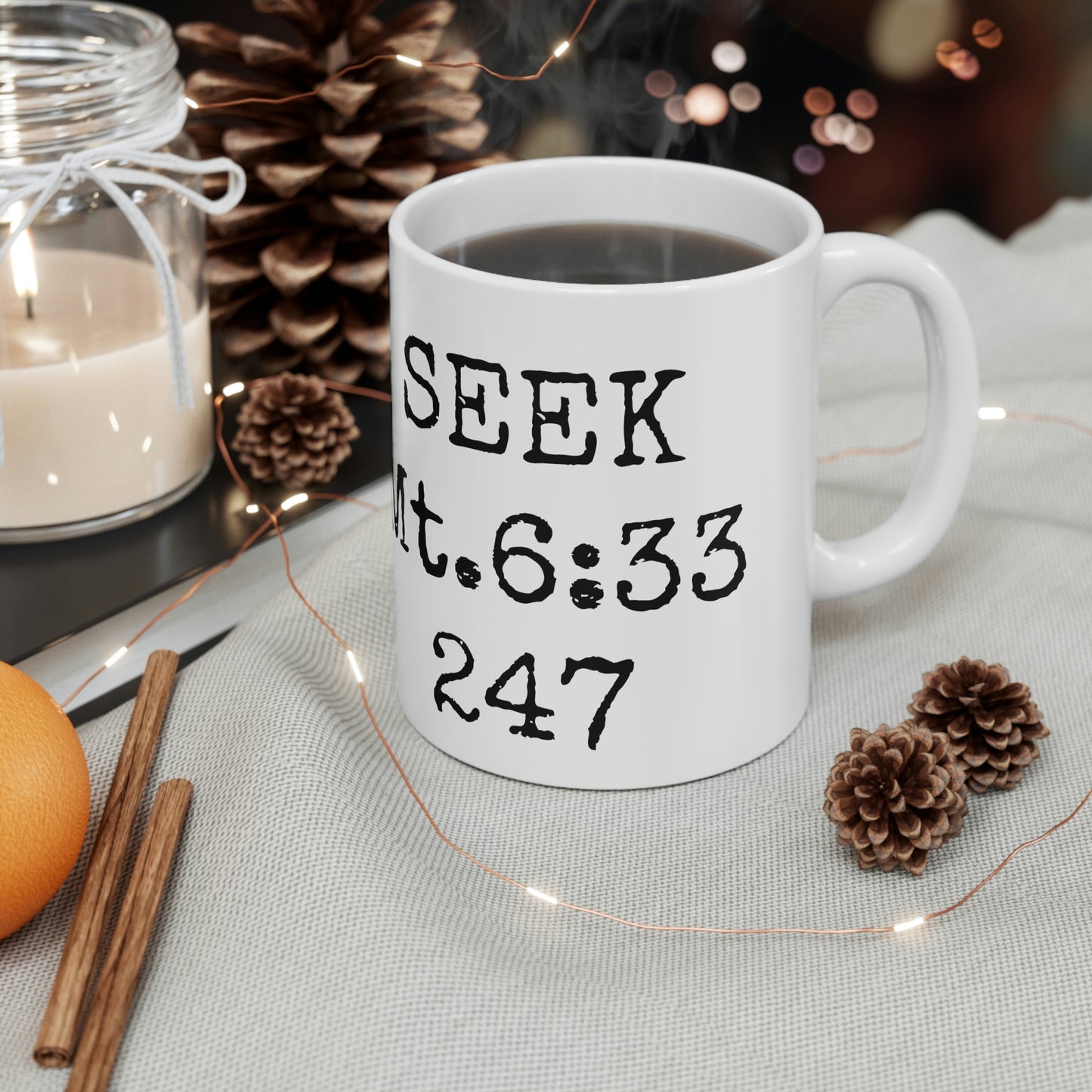 "SEEK" Ceramic Mug 11oz