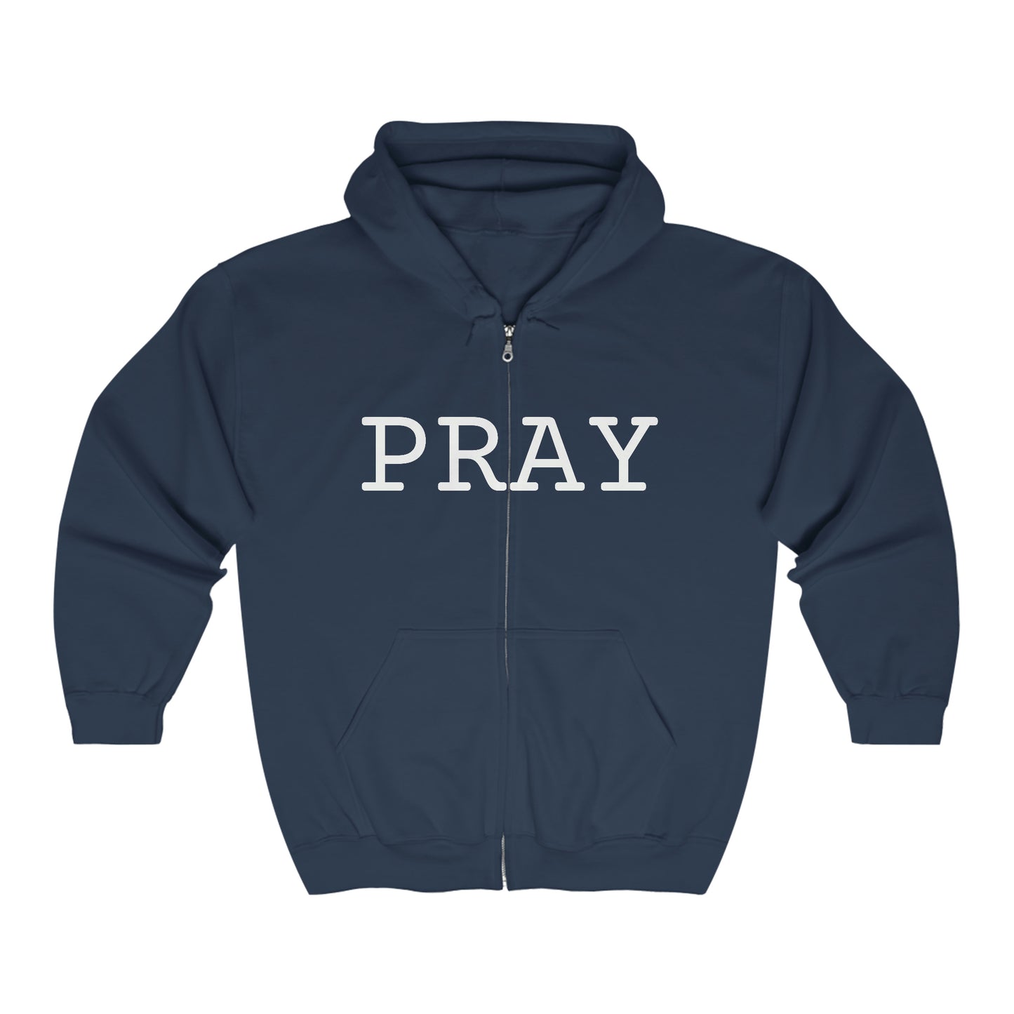 "PRAY" Full Zip Hooded Sweatshirt