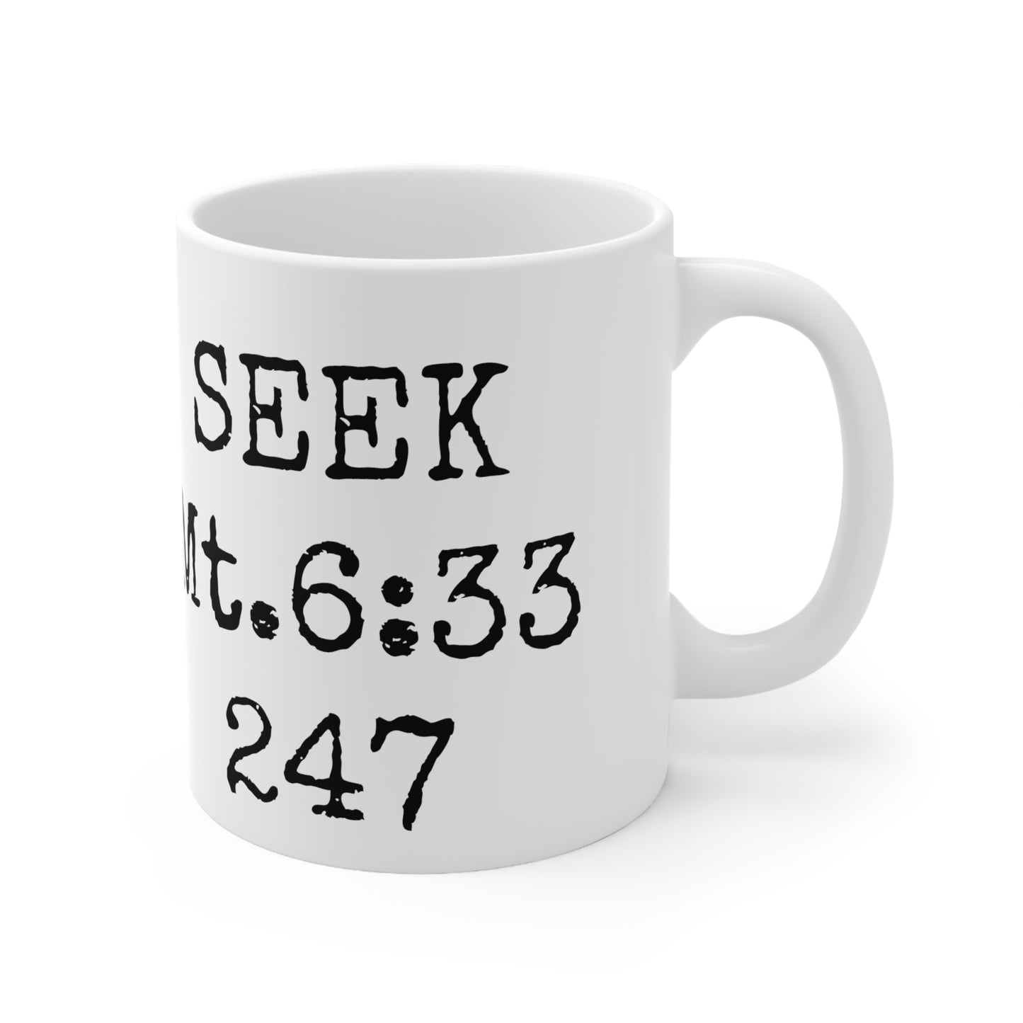 "SEEK" Ceramic Mug 11oz