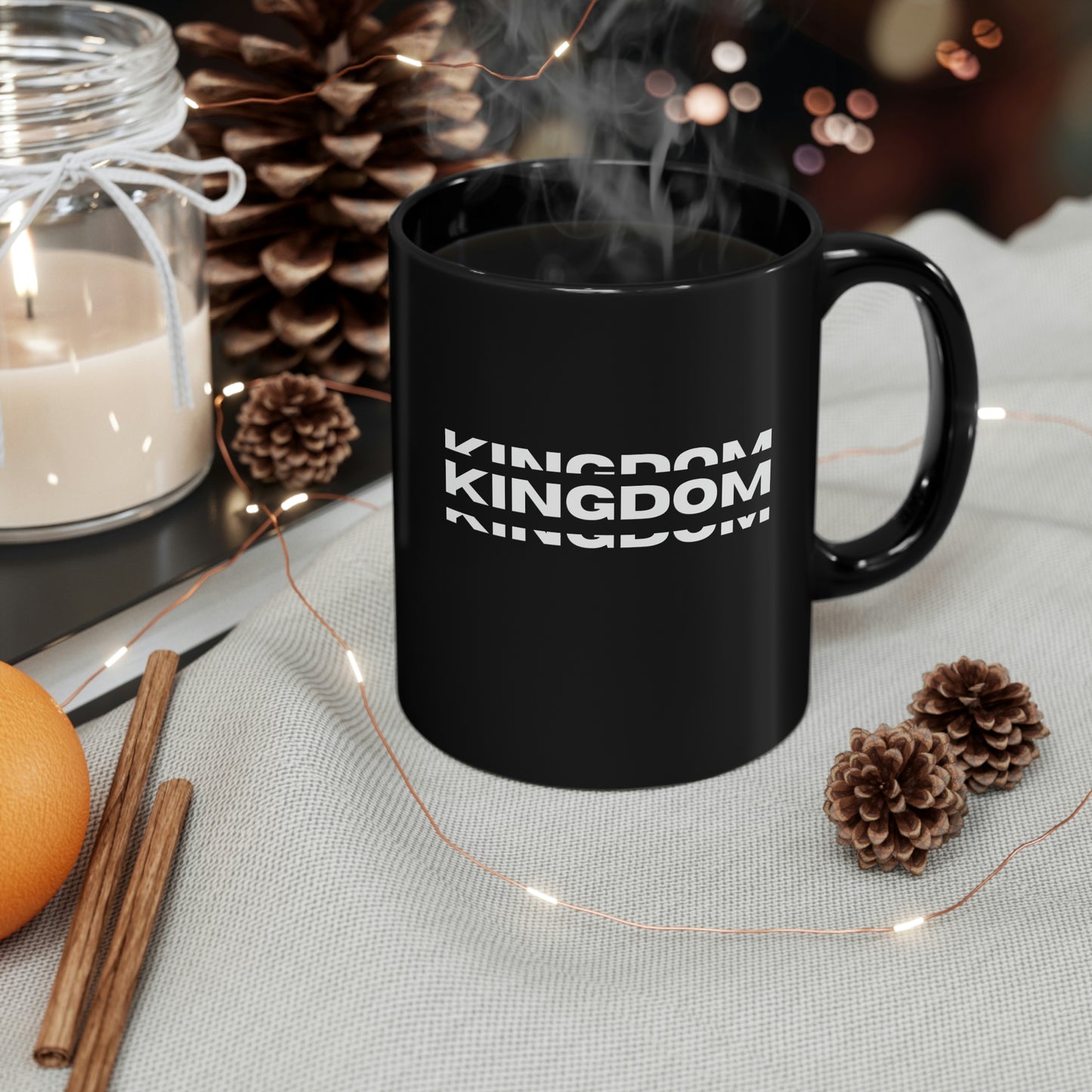 "KINGDOM" 11oz Black Mug