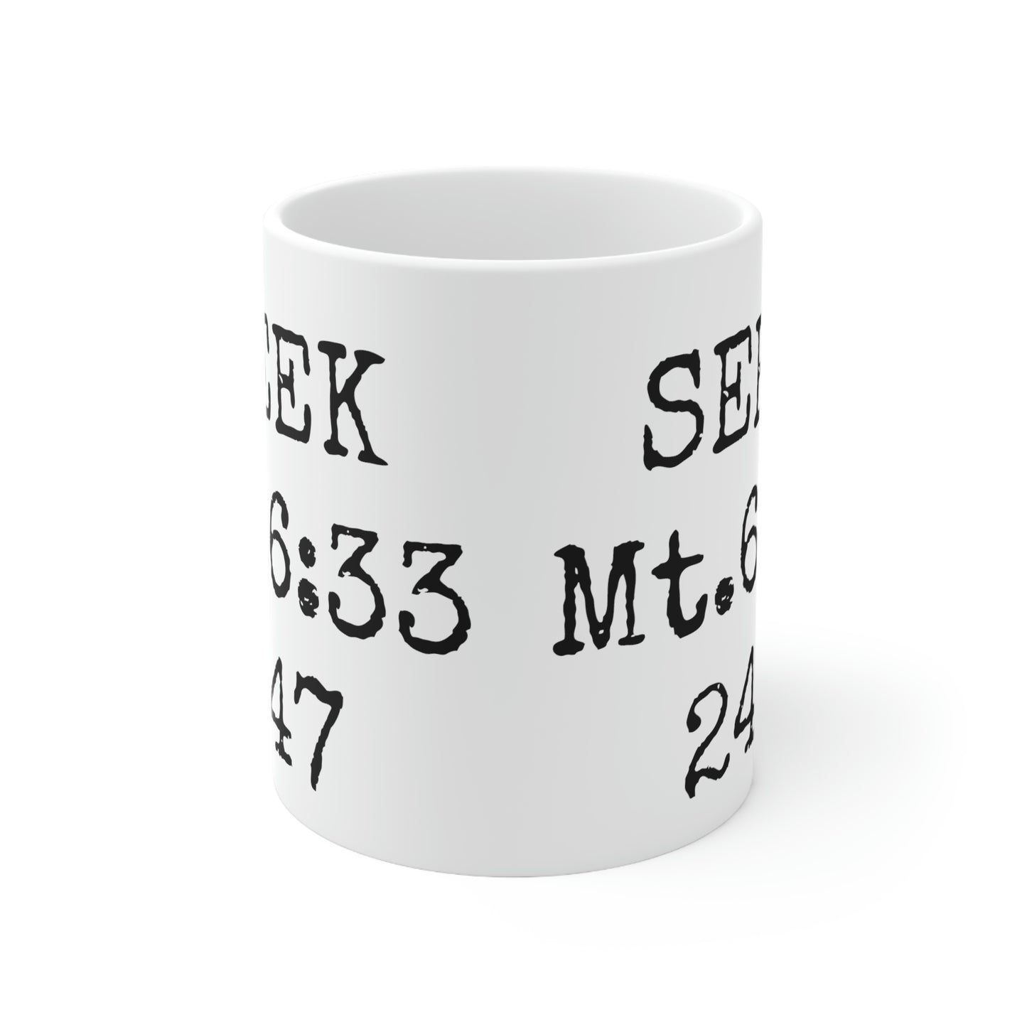 "SEEK" Ceramic Mug 11oz