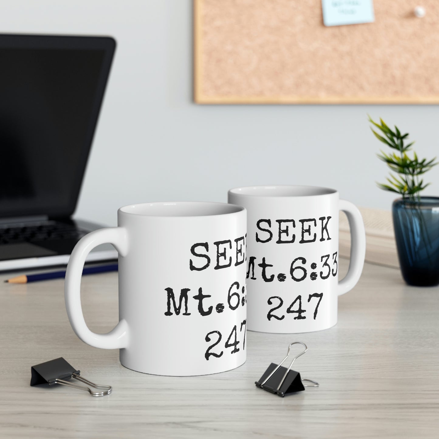 "SEEK" Ceramic Mug 11oz